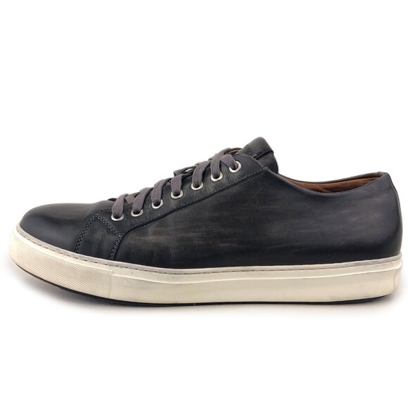 Magnanni Brando Lo Black Distressed Leather Sneakers 12M main image 9